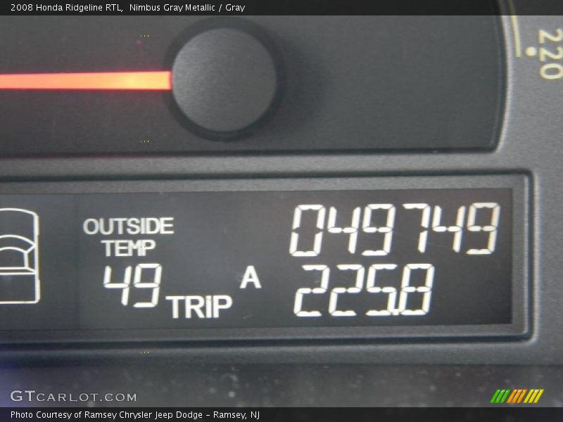 Nimbus Gray Metallic / Gray 2008 Honda Ridgeline RTL