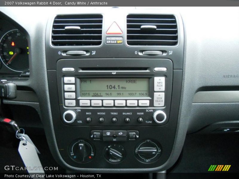 Candy White / Anthracite 2007 Volkswagen Rabbit 4 Door