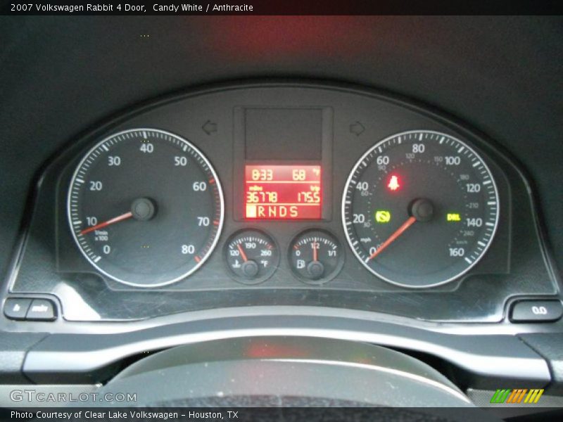  2007 Rabbit 4 Door 4 Door Gauges