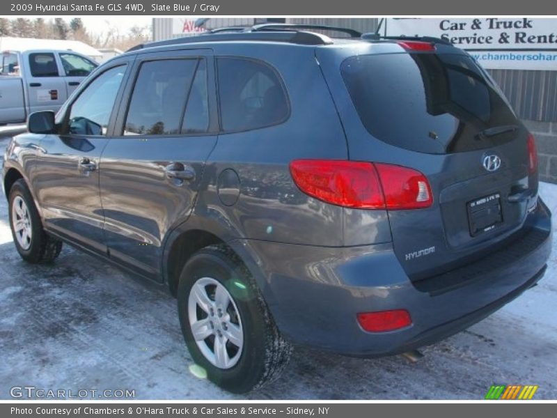 Slate Blue / Gray 2009 Hyundai Santa Fe GLS 4WD