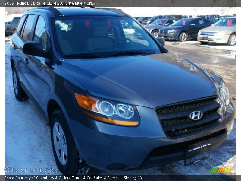 Slate Blue / Gray 2009 Hyundai Santa Fe GLS 4WD