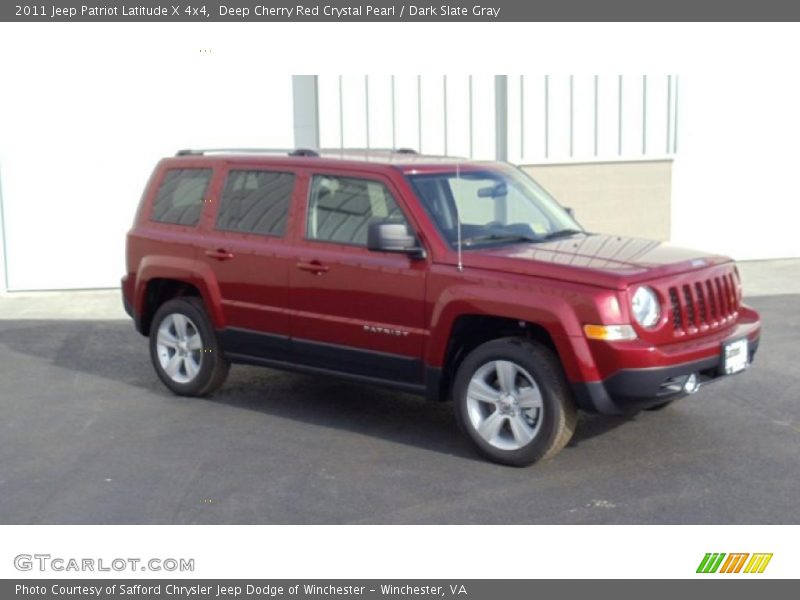 Deep Cherry Red Crystal Pearl / Dark Slate Gray 2011 Jeep Patriot Latitude X 4x4