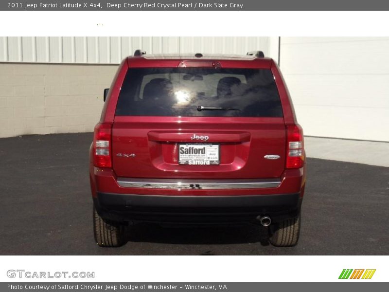 Deep Cherry Red Crystal Pearl / Dark Slate Gray 2011 Jeep Patriot Latitude X 4x4