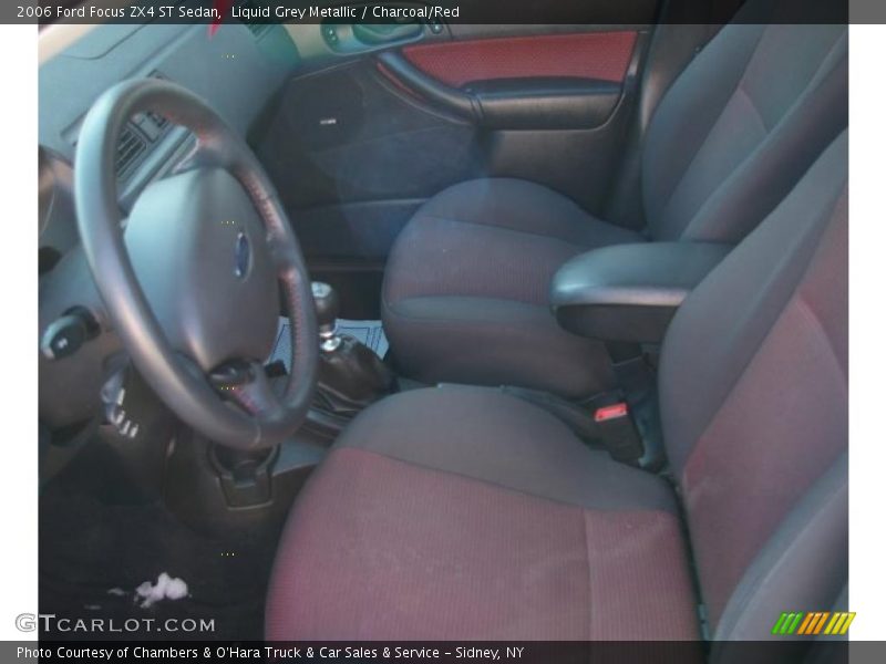  2006 Focus ZX4 ST Sedan Charcoal/Red Interior