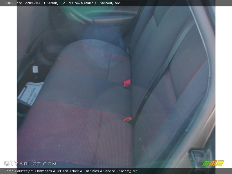 Liquid Grey Metallic / Charcoal/Red 2006 Ford Focus ZX4 ST Sedan