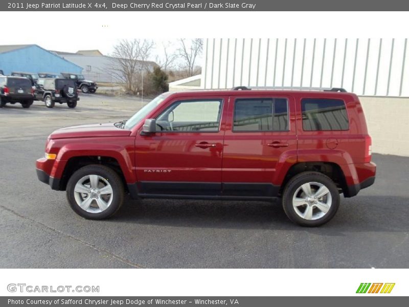 Deep Cherry Red Crystal Pearl / Dark Slate Gray 2011 Jeep Patriot Latitude X 4x4