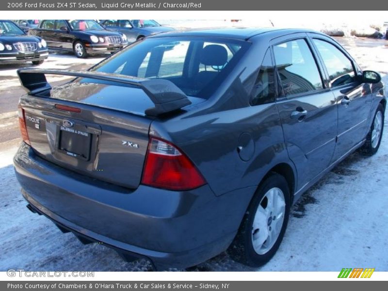 Liquid Grey Metallic / Charcoal/Red 2006 Ford Focus ZX4 ST Sedan