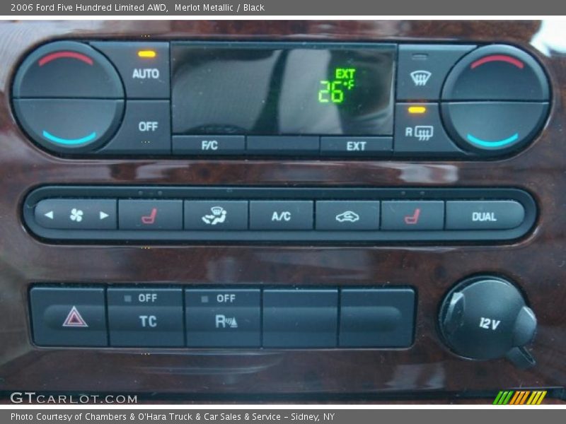 Merlot Metallic / Black 2006 Ford Five Hundred Limited AWD