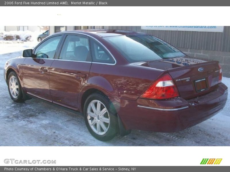 Merlot Metallic / Black 2006 Ford Five Hundred Limited AWD