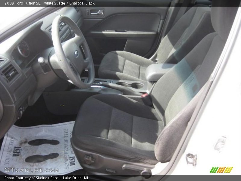 White Suede / Charcoal Black 2009 Ford Fusion SE