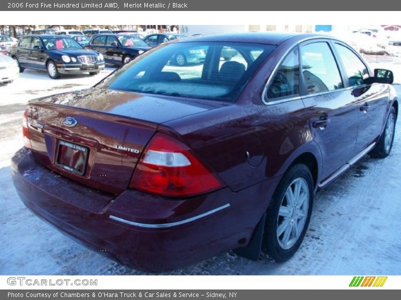 Merlot Metallic / Black 2006 Ford Five Hundred Limited AWD
