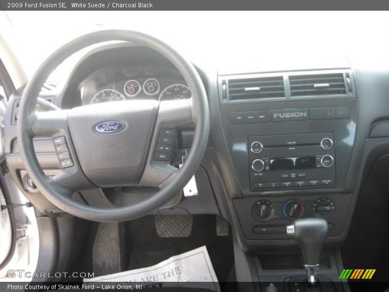 White Suede / Charcoal Black 2009 Ford Fusion SE