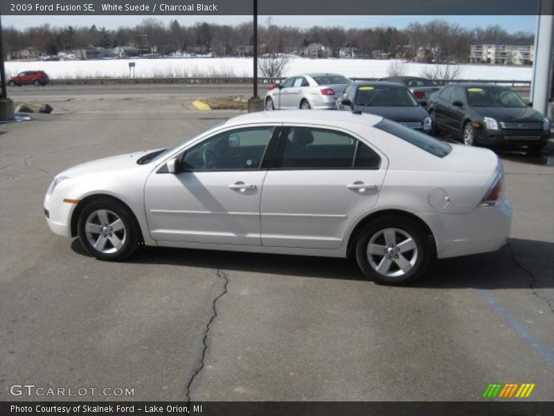 White Suede / Charcoal Black 2009 Ford Fusion SE