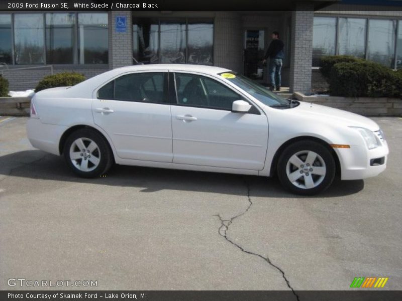 White Suede / Charcoal Black 2009 Ford Fusion SE