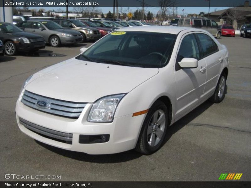 White Suede / Charcoal Black 2009 Ford Fusion SE