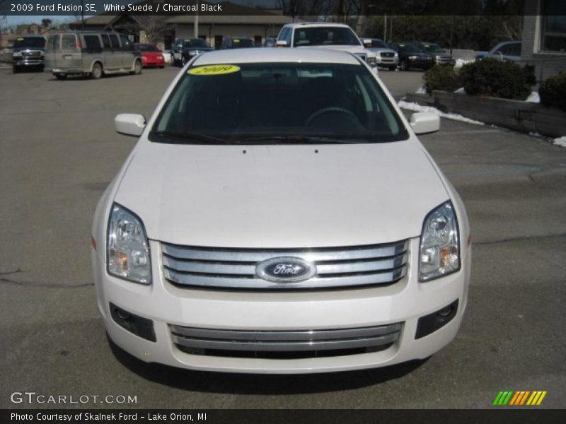 White Suede / Charcoal Black 2009 Ford Fusion SE