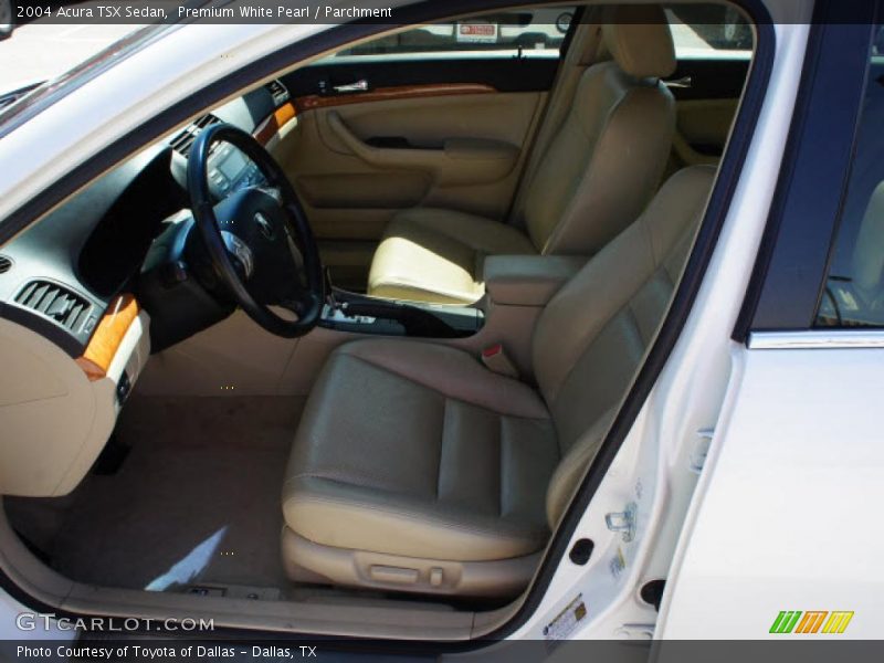 Premium White Pearl / Parchment 2004 Acura TSX Sedan