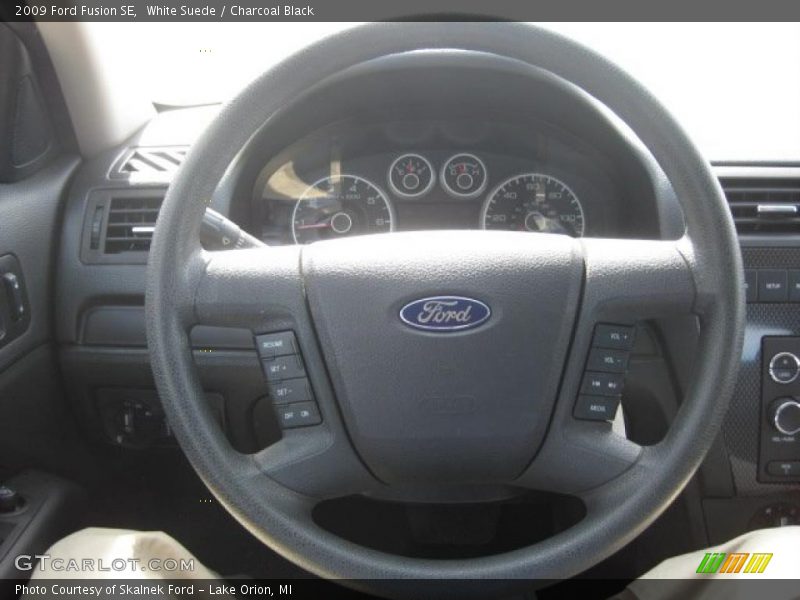 White Suede / Charcoal Black 2009 Ford Fusion SE