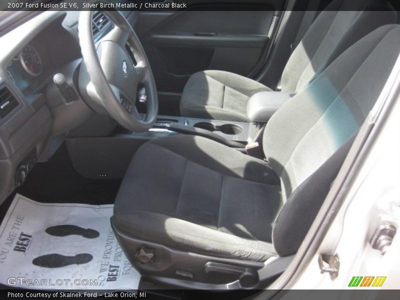 Silver Birch Metallic / Charcoal Black 2007 Ford Fusion SE V6