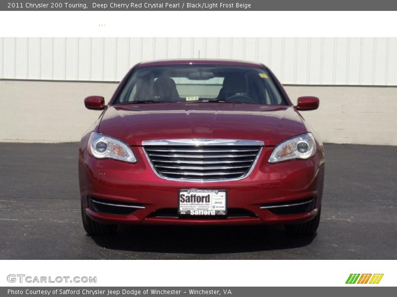 Deep Cherry Red Crystal Pearl / Black/Light Frost Beige 2011 Chrysler 200 Touring