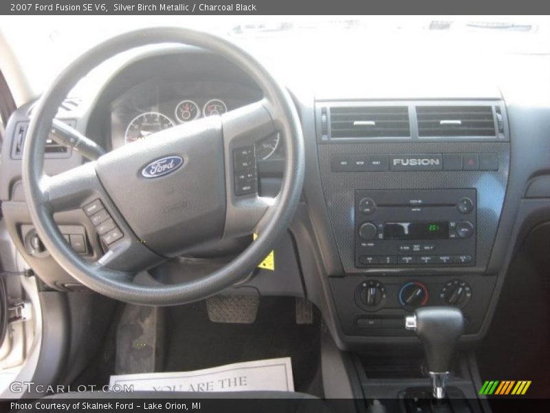 Silver Birch Metallic / Charcoal Black 2007 Ford Fusion SE V6