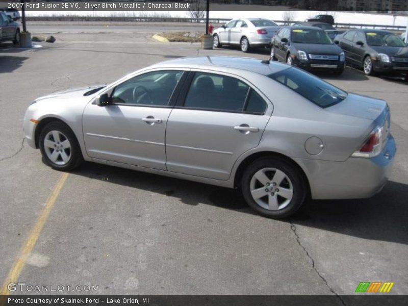 Silver Birch Metallic / Charcoal Black 2007 Ford Fusion SE V6