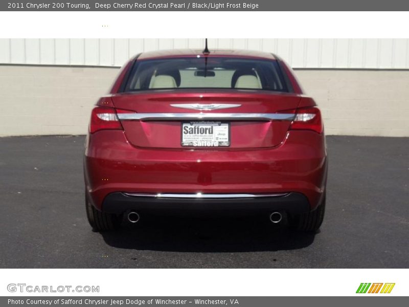 Deep Cherry Red Crystal Pearl / Black/Light Frost Beige 2011 Chrysler 200 Touring