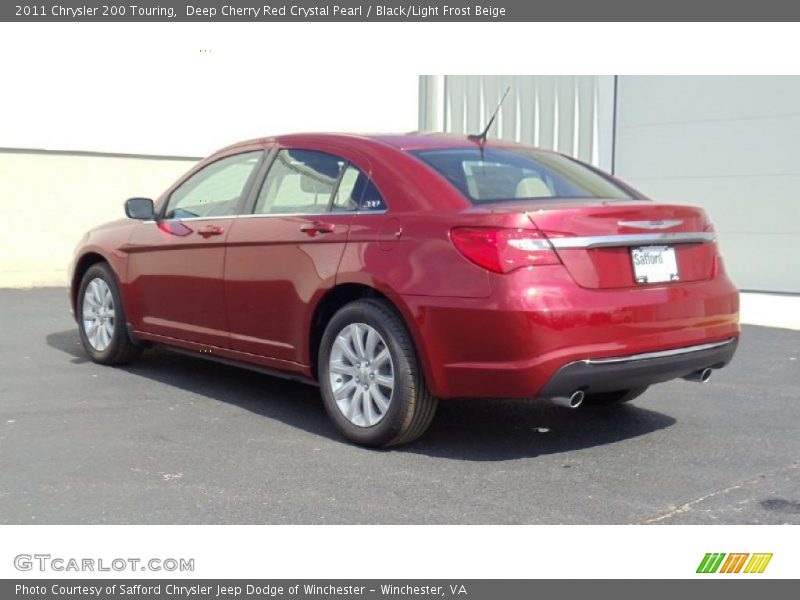 Deep Cherry Red Crystal Pearl / Black/Light Frost Beige 2011 Chrysler 200 Touring