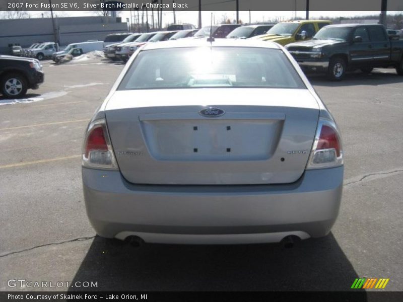 Silver Birch Metallic / Charcoal Black 2007 Ford Fusion SE V6