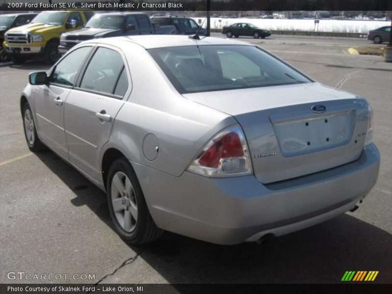 Silver Birch Metallic / Charcoal Black 2007 Ford Fusion SE V6