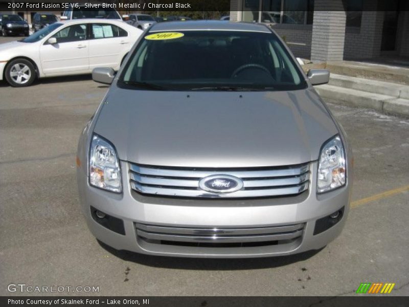 Silver Birch Metallic / Charcoal Black 2007 Ford Fusion SE V6