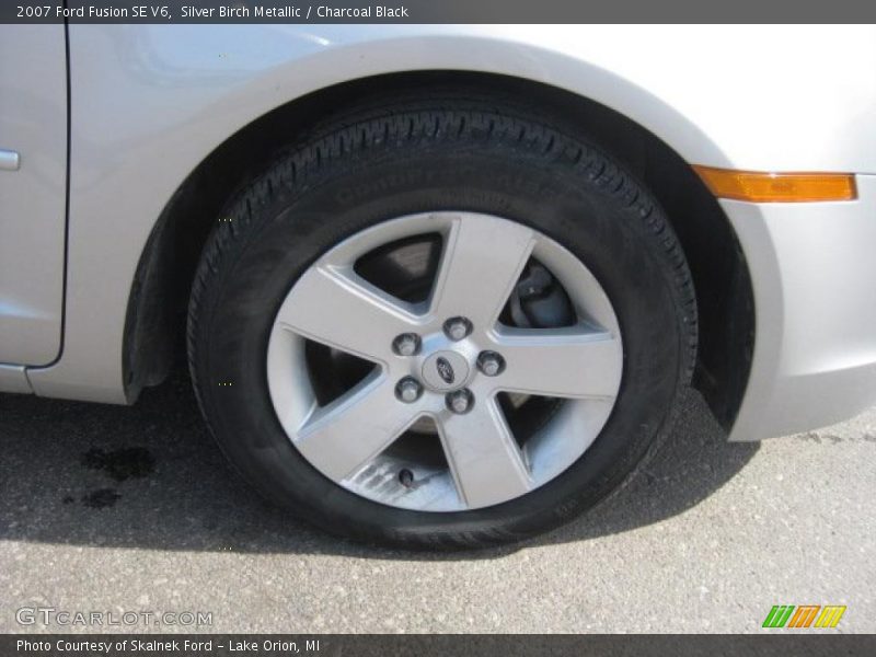 Silver Birch Metallic / Charcoal Black 2007 Ford Fusion SE V6