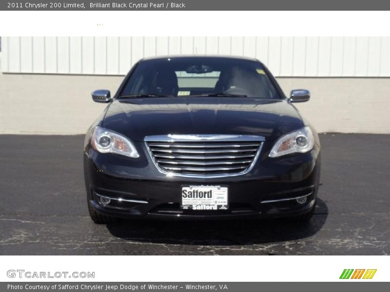Brilliant Black Crystal Pearl / Black 2011 Chrysler 200 Limited