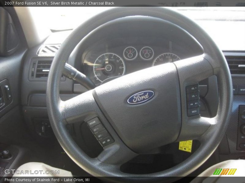 Silver Birch Metallic / Charcoal Black 2007 Ford Fusion SE V6