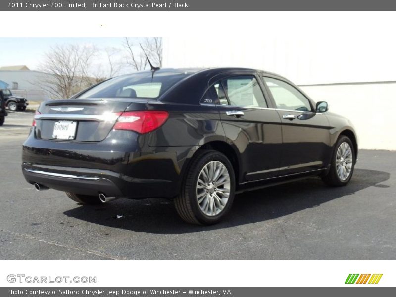Brilliant Black Crystal Pearl / Black 2011 Chrysler 200 Limited