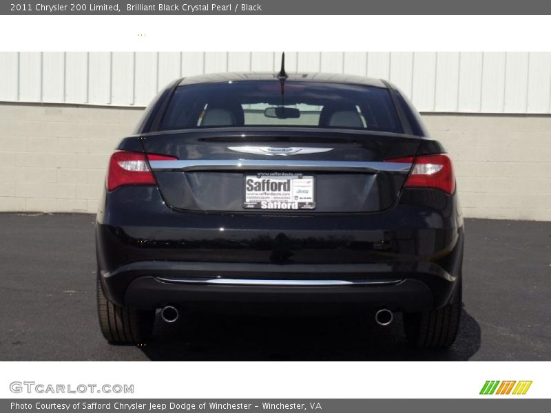 Brilliant Black Crystal Pearl / Black 2011 Chrysler 200 Limited