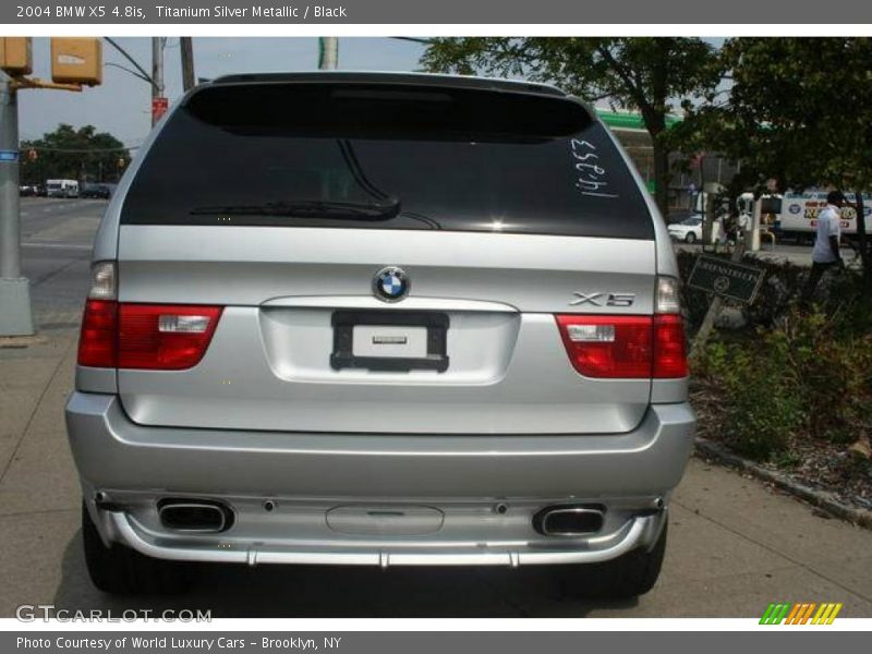 Titanium Silver Metallic / Black 2004 BMW X5 4.8is