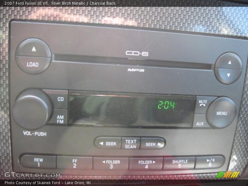 Silver Birch Metallic / Charcoal Black 2007 Ford Fusion SE V6