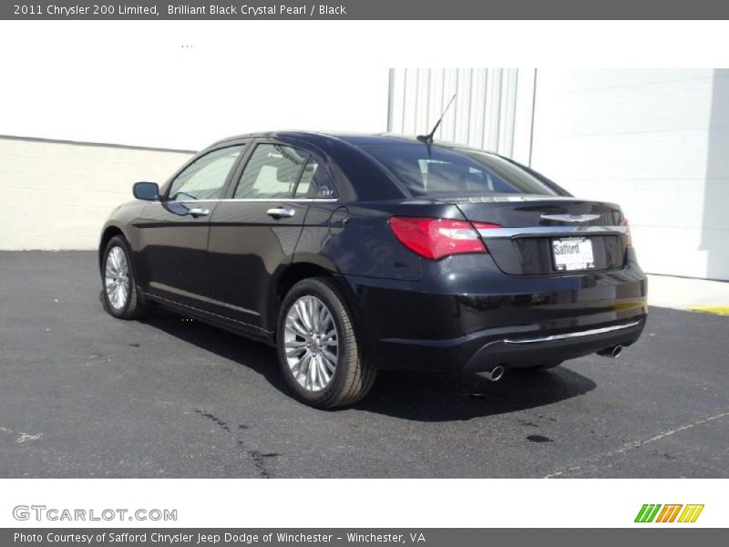 Brilliant Black Crystal Pearl / Black 2011 Chrysler 200 Limited