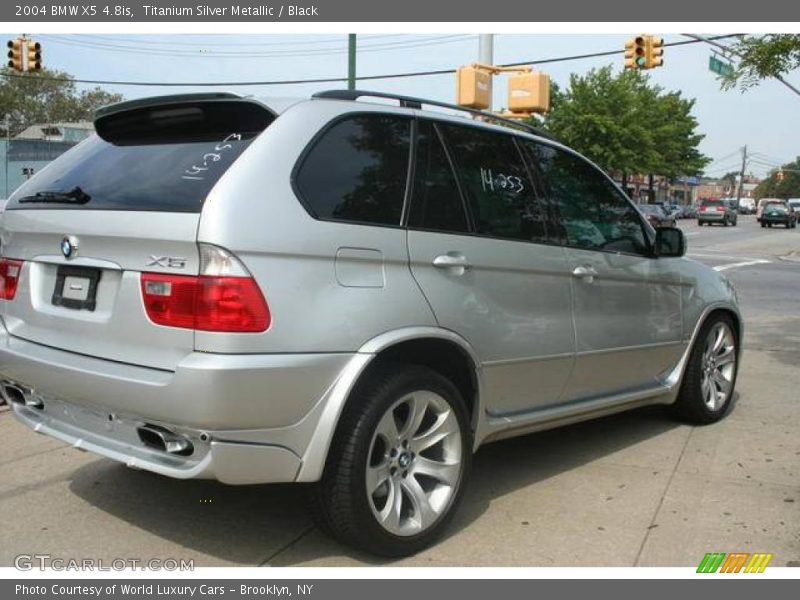 Titanium Silver Metallic / Black 2004 BMW X5 4.8is