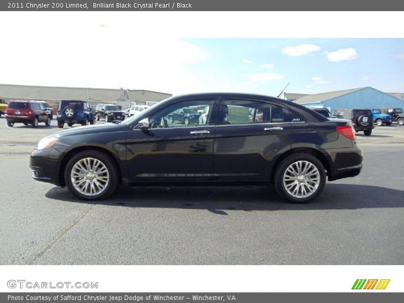 Brilliant Black Crystal Pearl / Black 2011 Chrysler 200 Limited
