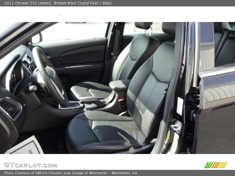 Brilliant Black Crystal Pearl / Black 2011 Chrysler 200 Limited