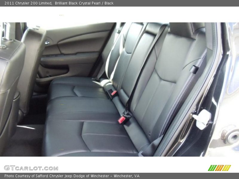 Brilliant Black Crystal Pearl / Black 2011 Chrysler 200 Limited