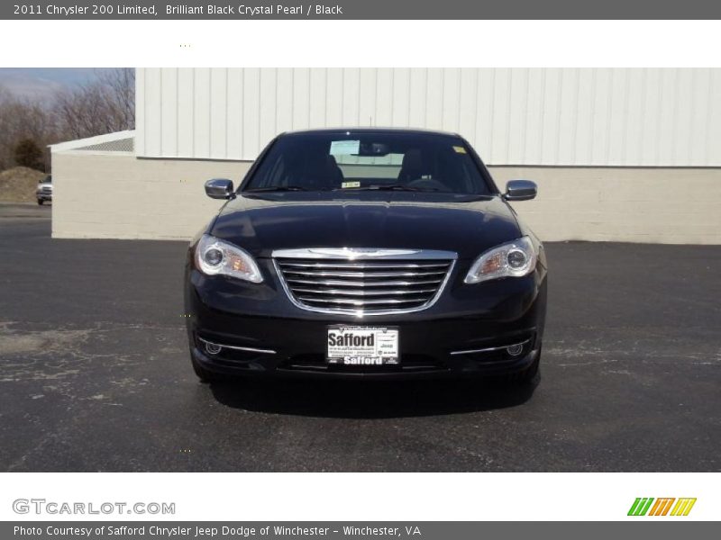 Brilliant Black Crystal Pearl / Black 2011 Chrysler 200 Limited
