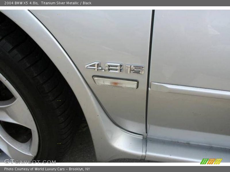 Titanium Silver Metallic / Black 2004 BMW X5 4.8is