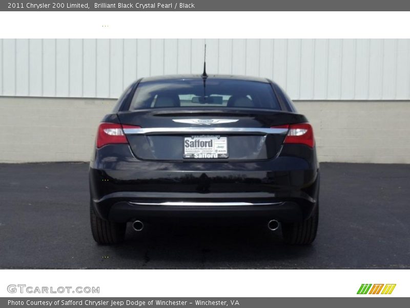 Brilliant Black Crystal Pearl / Black 2011 Chrysler 200 Limited