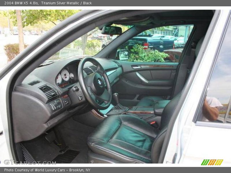 Titanium Silver Metallic / Black 2004 BMW X5 4.8is