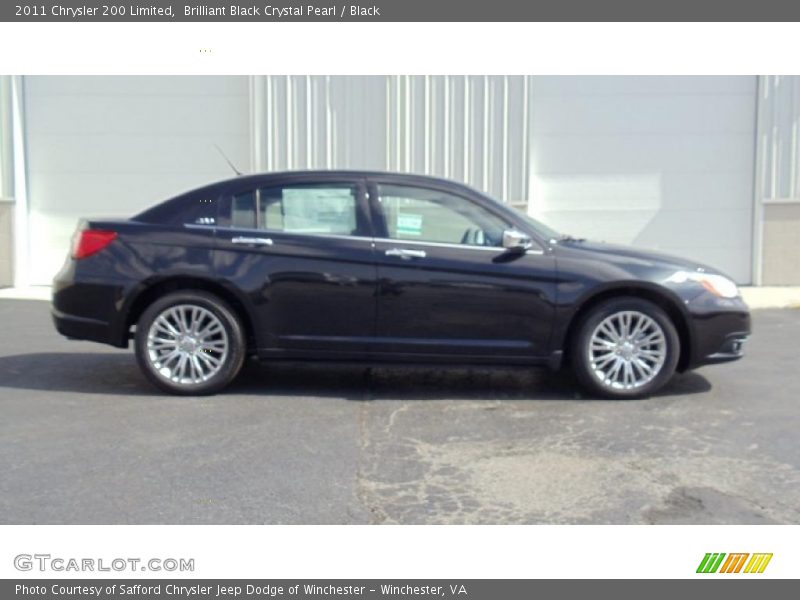 Brilliant Black Crystal Pearl / Black 2011 Chrysler 200 Limited