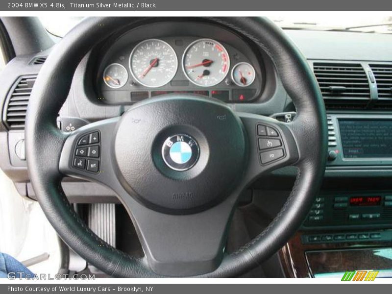 Titanium Silver Metallic / Black 2004 BMW X5 4.8is