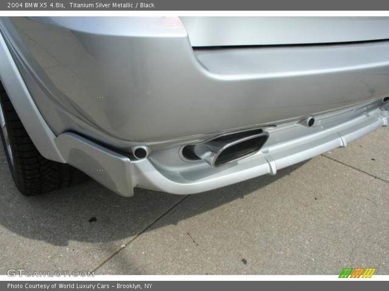 Titanium Silver Metallic / Black 2004 BMW X5 4.8is